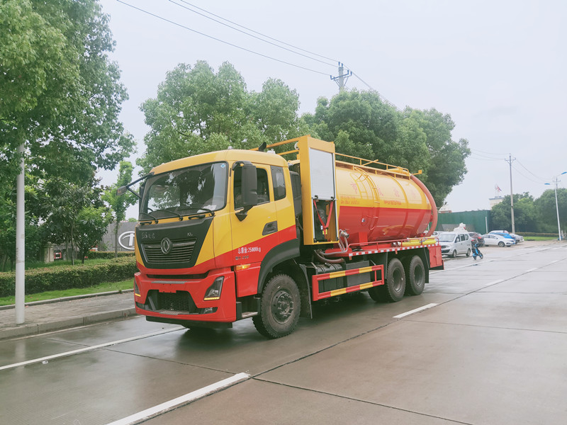 東風天龍21方清洗吸污車350馬力